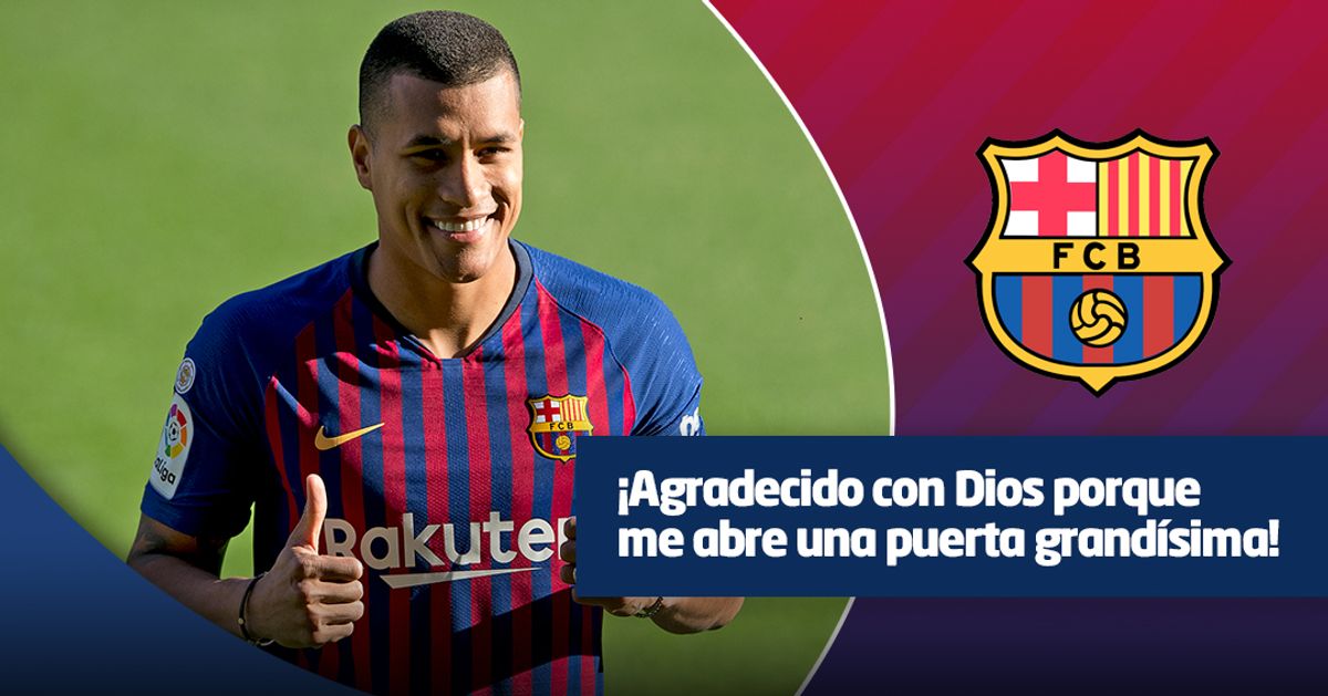 Jeison Murillo ya fue presentado como nuevo jugador del Barcelona