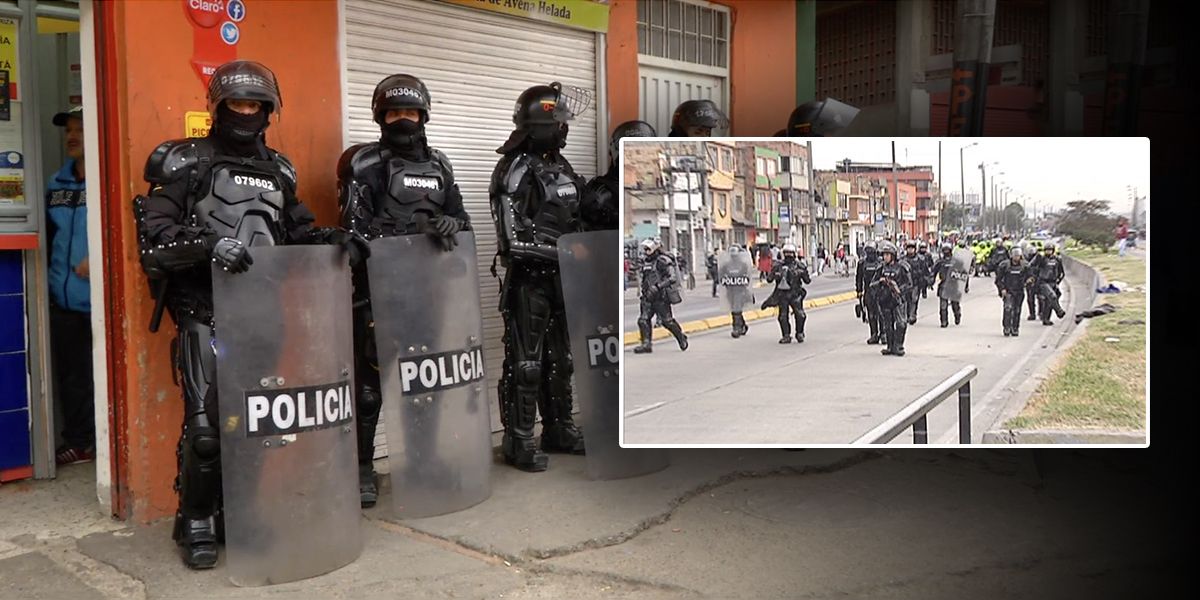 Desmanes y bloqueos por decreto de Ley Seca en María Paz, Bogotá