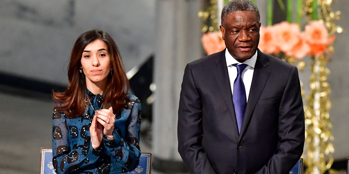 Mukwege y Murad, nuevos Nobel de Paz por lucha contra violencia sexual