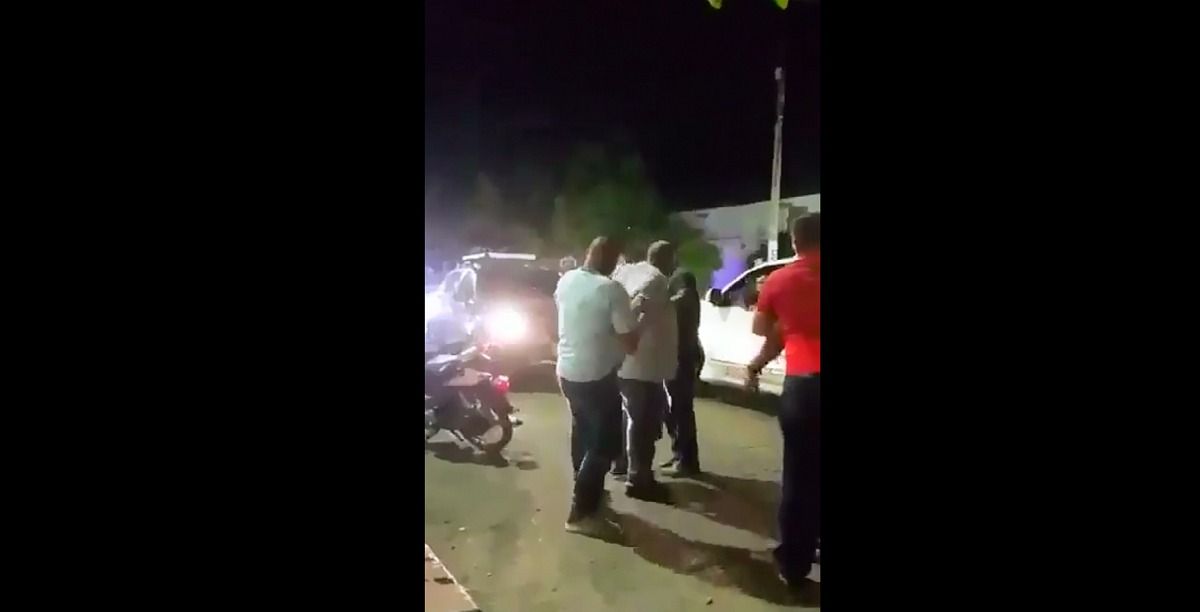 En video quedó registrada la pelea en vía publica del alcalde de Codazzi, Cesar