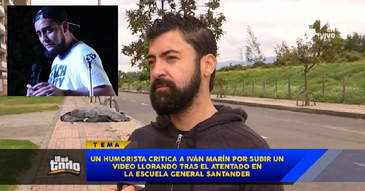 Iván Marín respondió a Ibrahim, el humorista que se burló de él por llorar por el atentado