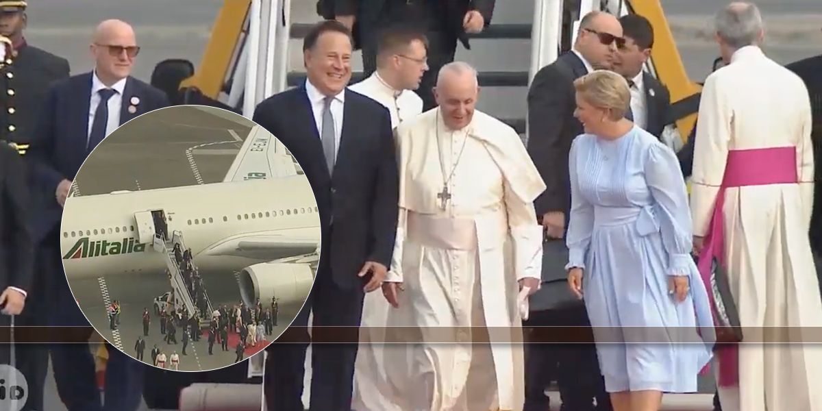 Papa Francisco aterriza en Panamá para Jornada Mundial de la Juventud