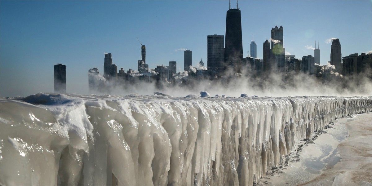 chicago frio extremo videos imagenes invierno