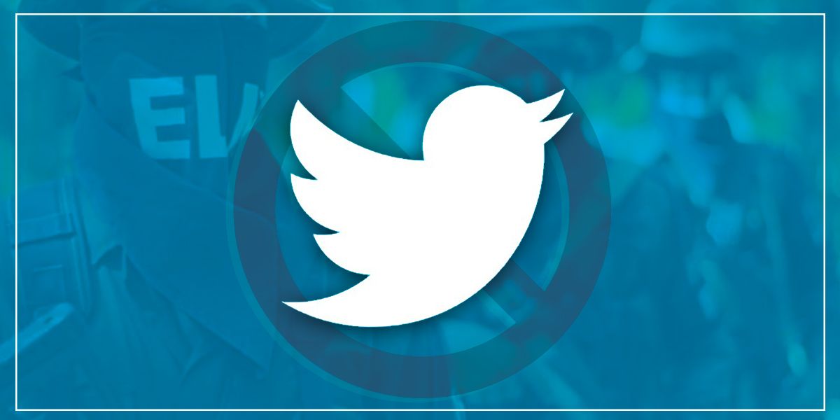 Cuentas del ELN en Twitter fueron suspendidas