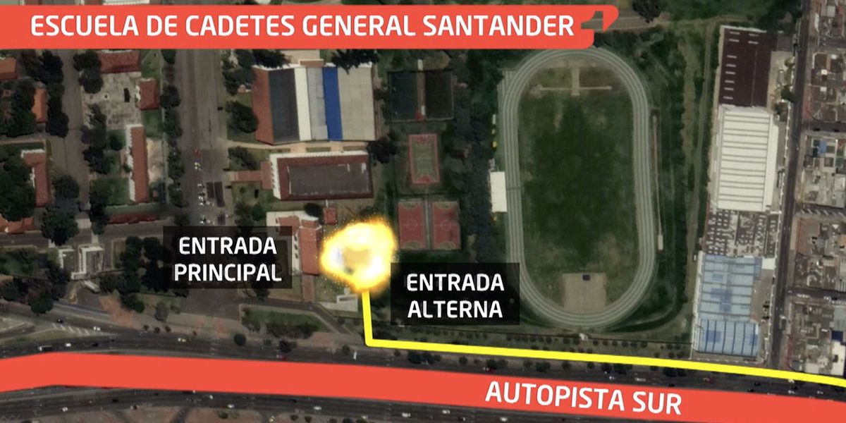 Así se habría perpetrado el atentado terrorista en la General Santander