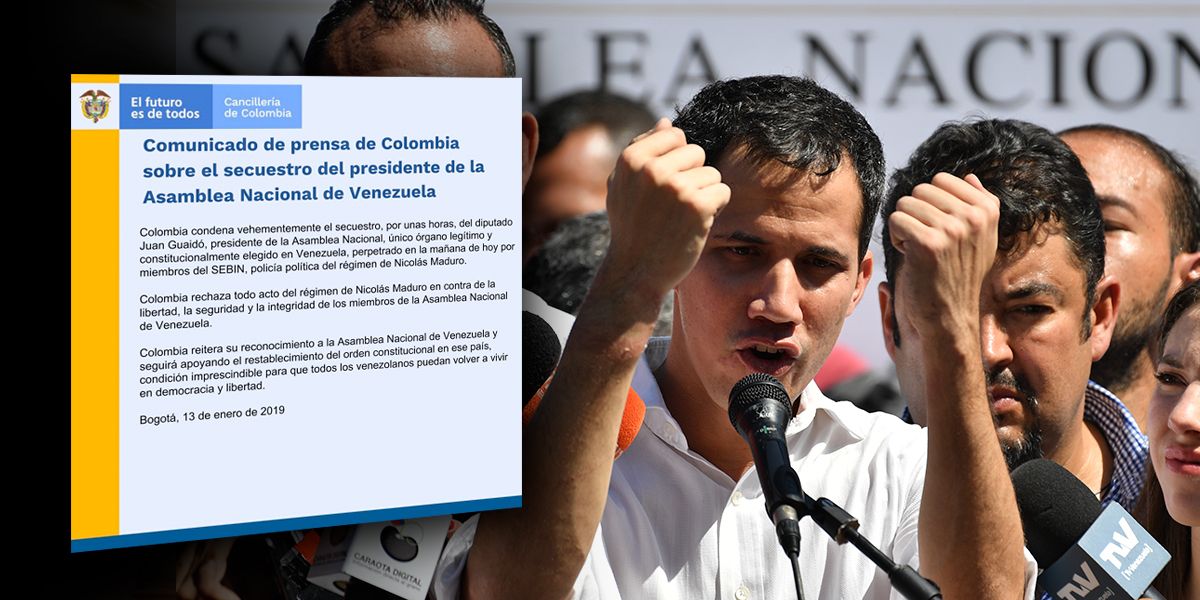 Cancillería condena ‘vehementemente secuestro’ de jefe del Parlamento venezolano
