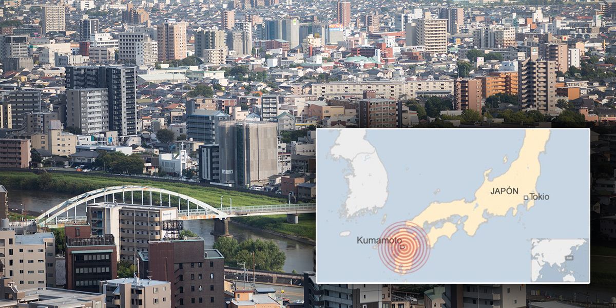 Descartan alerta de tsunami tras sismo de 5 grados que sacude Kumamoto, Japón