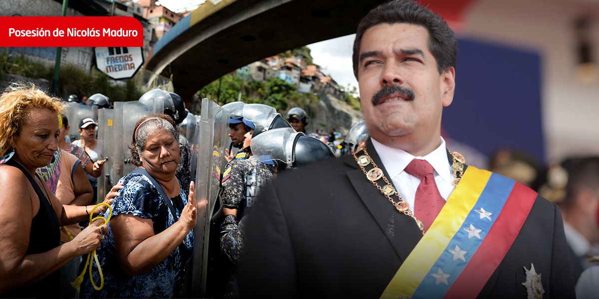 Aislado, Maduro inicia nuevo gobierno en una Venezuela colapsada