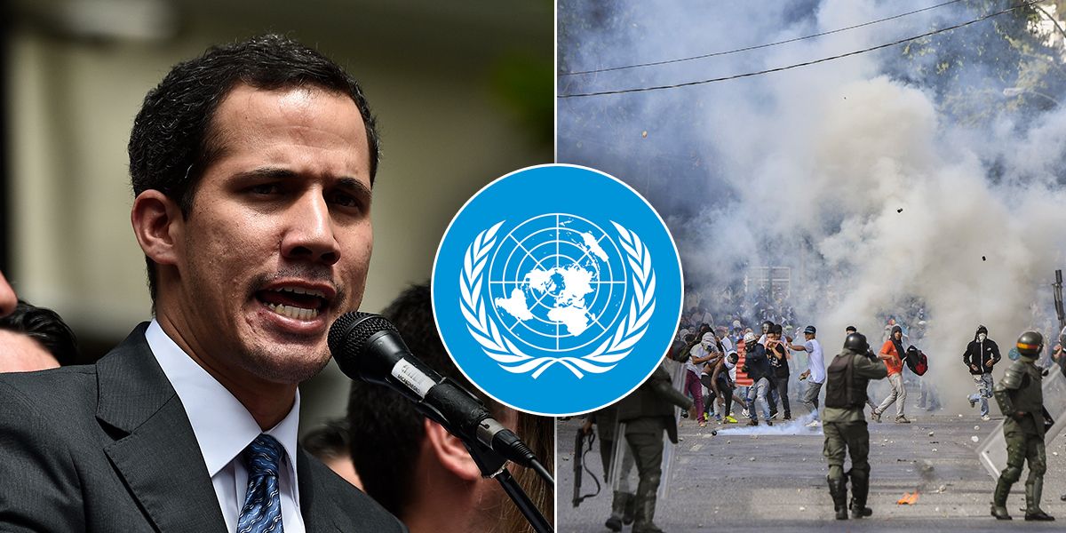 ONU cifra en 40 muertos y 850 los detenidos en actos de apoyo a Juan Guaidó