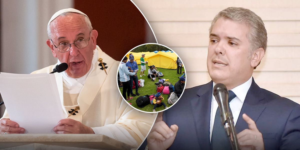 Duque valora mensaje del papa Francisco sobre ayuda de Colombia a migrantes venezolanos