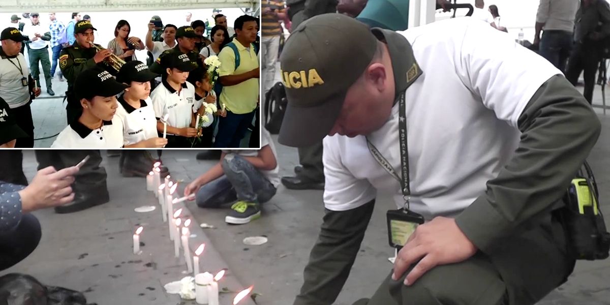 Popayán encendió velas para recordar a los caídos en atentado