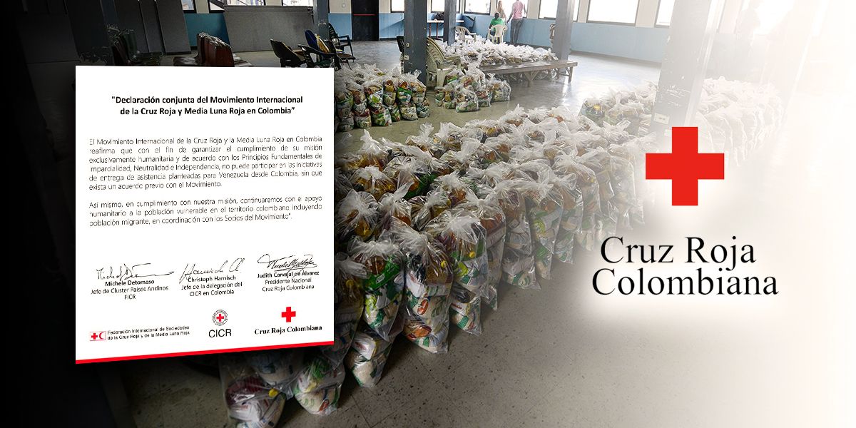 Cruz Roja dice que no puede participar en entrega de asistencias para Venezuela