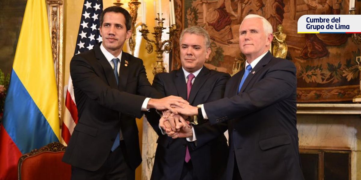 ‘Trump está con usted 100 %’: Pence reitera respaldo a Guaidó