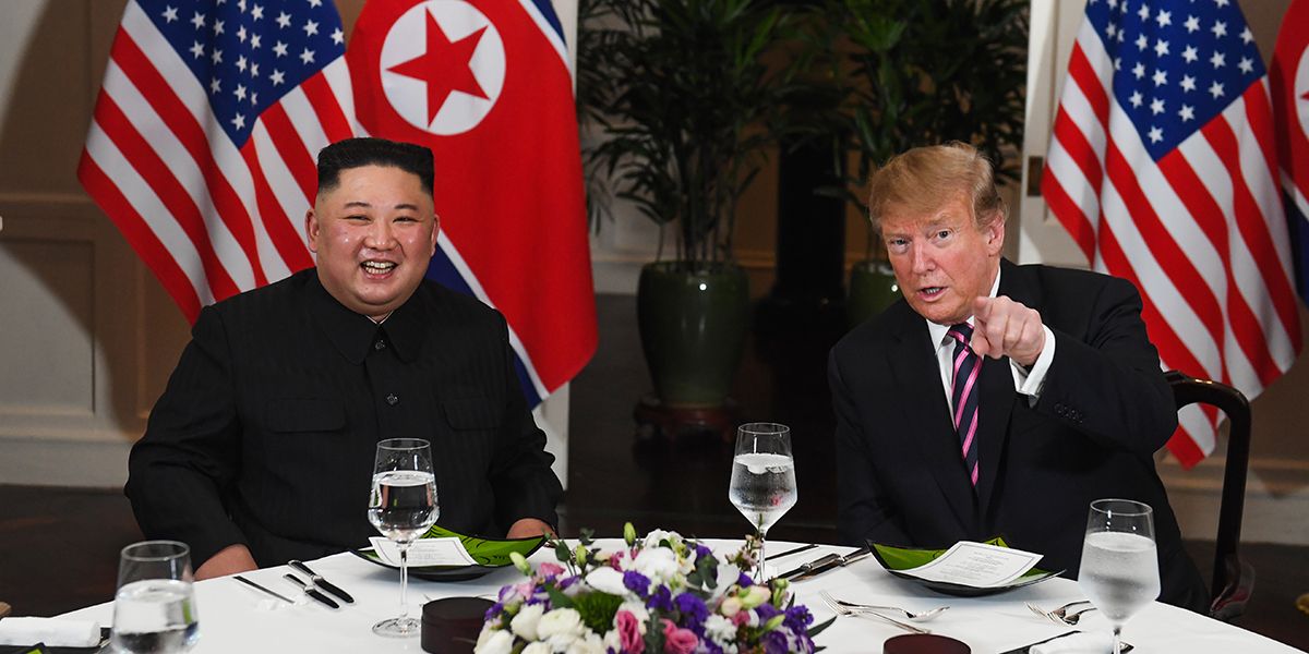 Con una cena distendida inició segunda cumbre de Kim y Trump