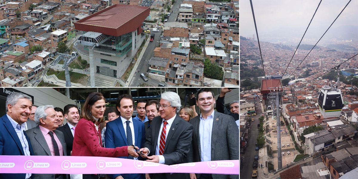 Medellín estrena su quinto Metrocable, Línea M de Miraflores