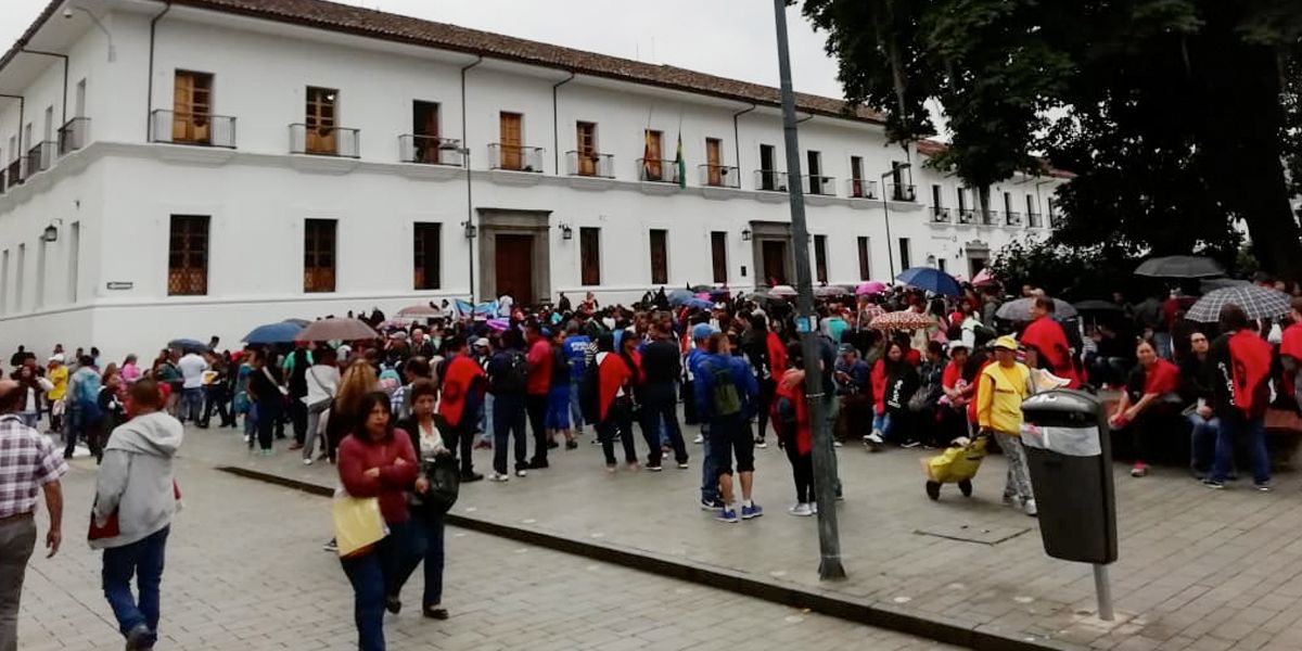 Dos días completa bloqueo del parque Caldas, tras paro regional en Popayán