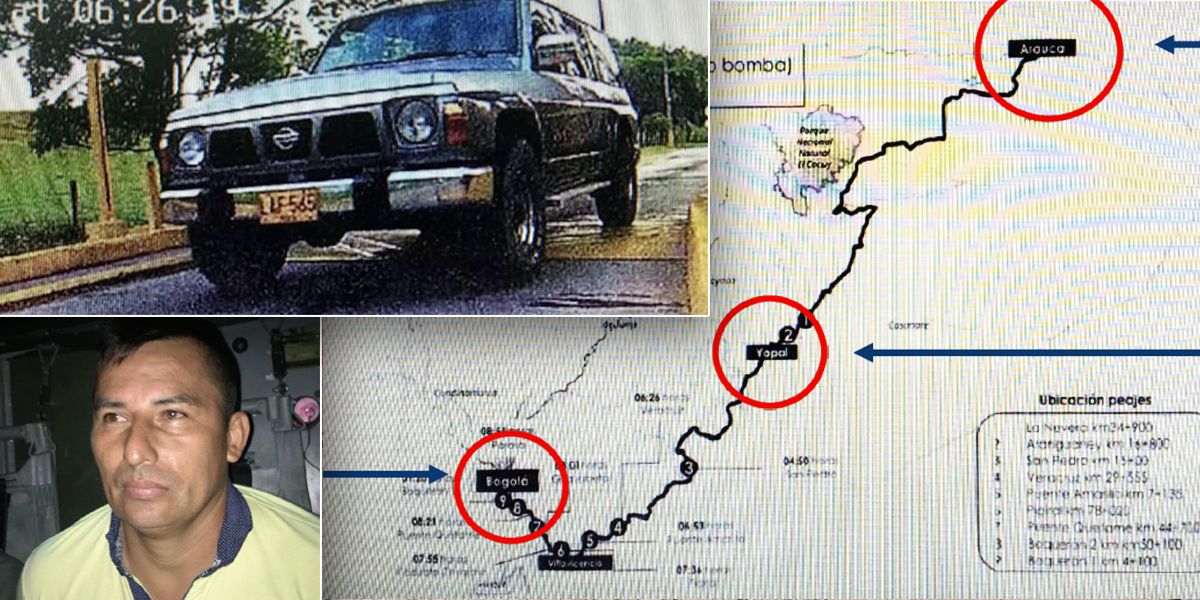 Esta fue la ruta desde Arauca hacia Bogotá de camioneta utilizada en atentado a la General Santander