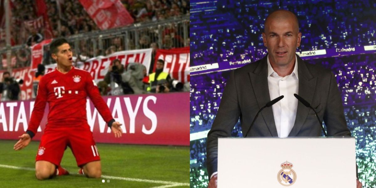 Retorno de Zinedine Zidane pone en duda el futuro de James Rodríguez