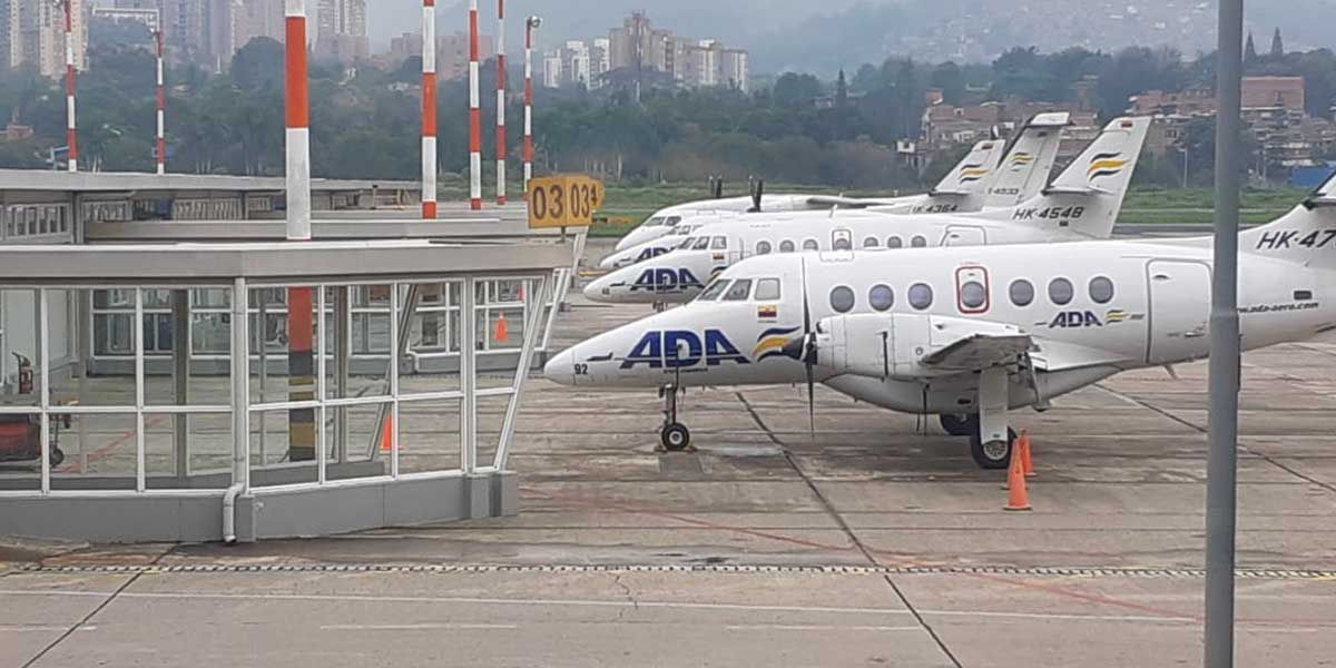 Aerolínea ADA suspendió indefinidamente sus operaciones comerciales