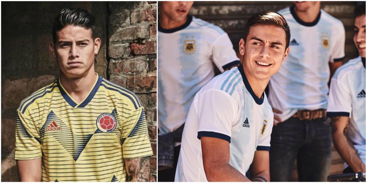 camiseta oficial adidas seleccion colombia argentina