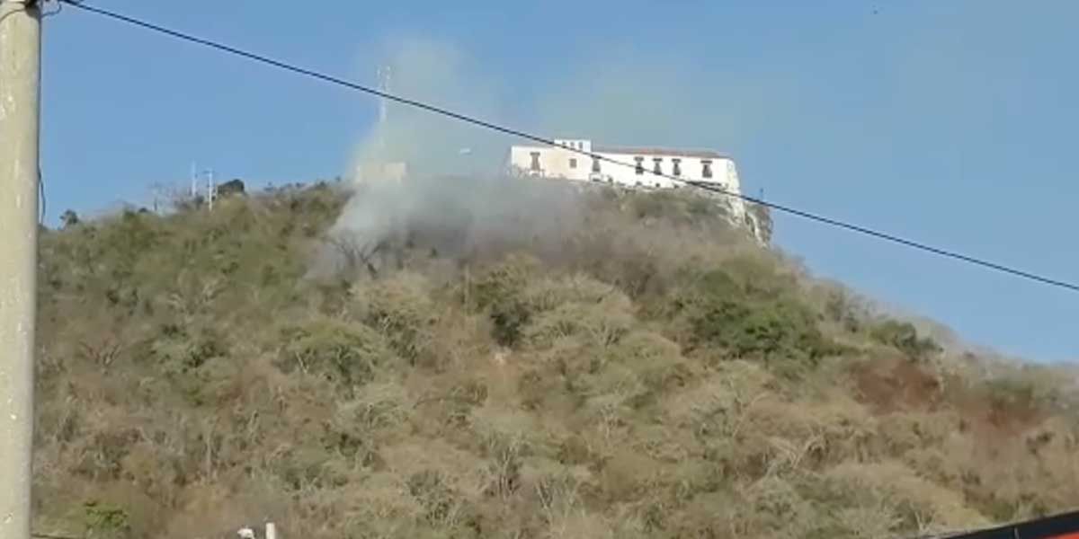 Policía Ambiental realiza capturas por quema de árboles en el cerro de La Popa de Cartagena