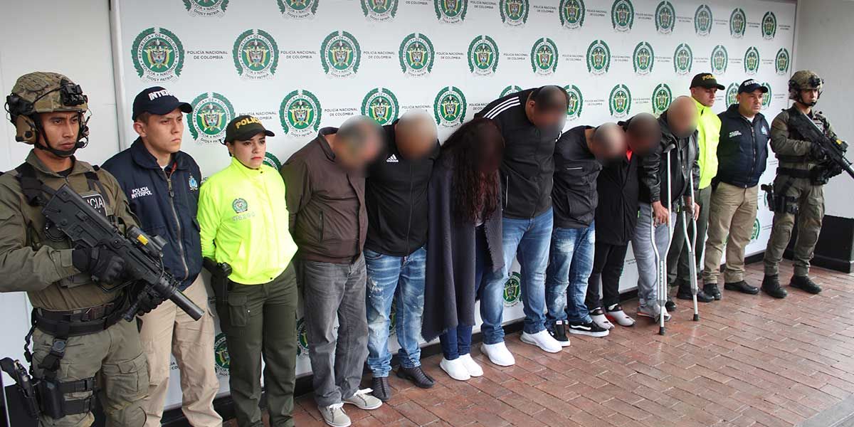 En operación trasnacional capturan a 18 extraditables en Colombia y España