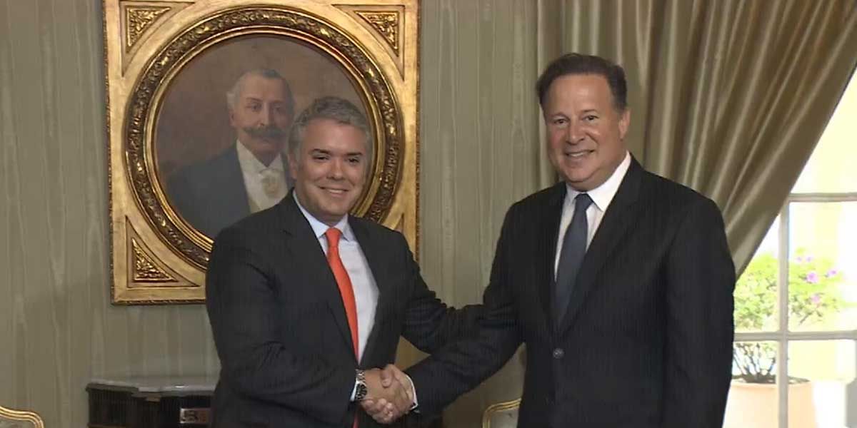 Presidente Duque recibe a su par de Panamá, Juan Carlos Varela en visita oficial