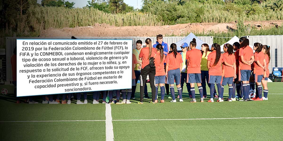 FIFA y Conmebol se pronuncian ante denuncias de acoso sexual en selección femenina de Colombia