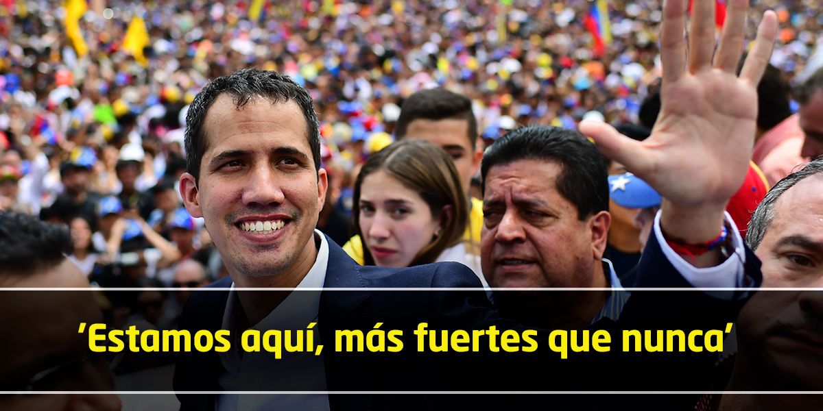 Tras llegar a Venezuela, Guaidó convoca reunión con sindicatos y marchas para el sábado