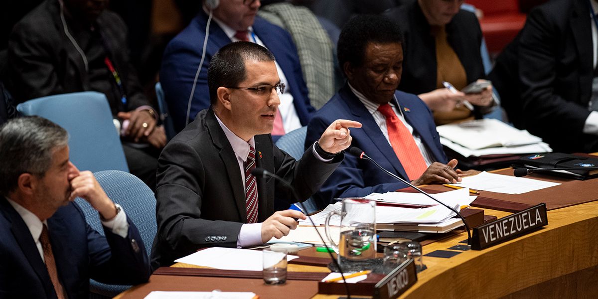 De nuevo ante intervención de Jorge Arreaza en la ONU, países contradictores abandonan lugar