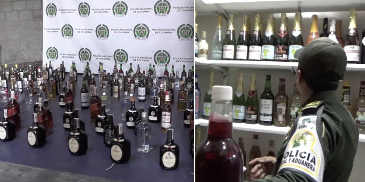 Incautan 112.000 botellas de licor de contrabando adulterado en Barranquilla