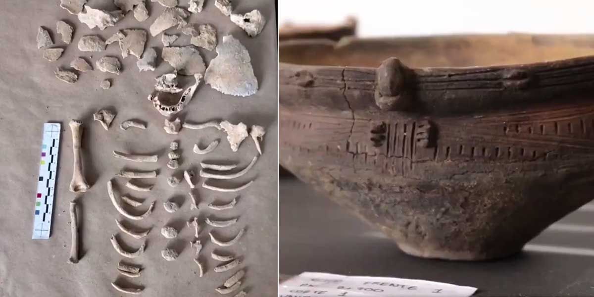 Hallan tesoro arqueológico que incluye nariguera de oro y 14 tumbas en Eje Cafetero