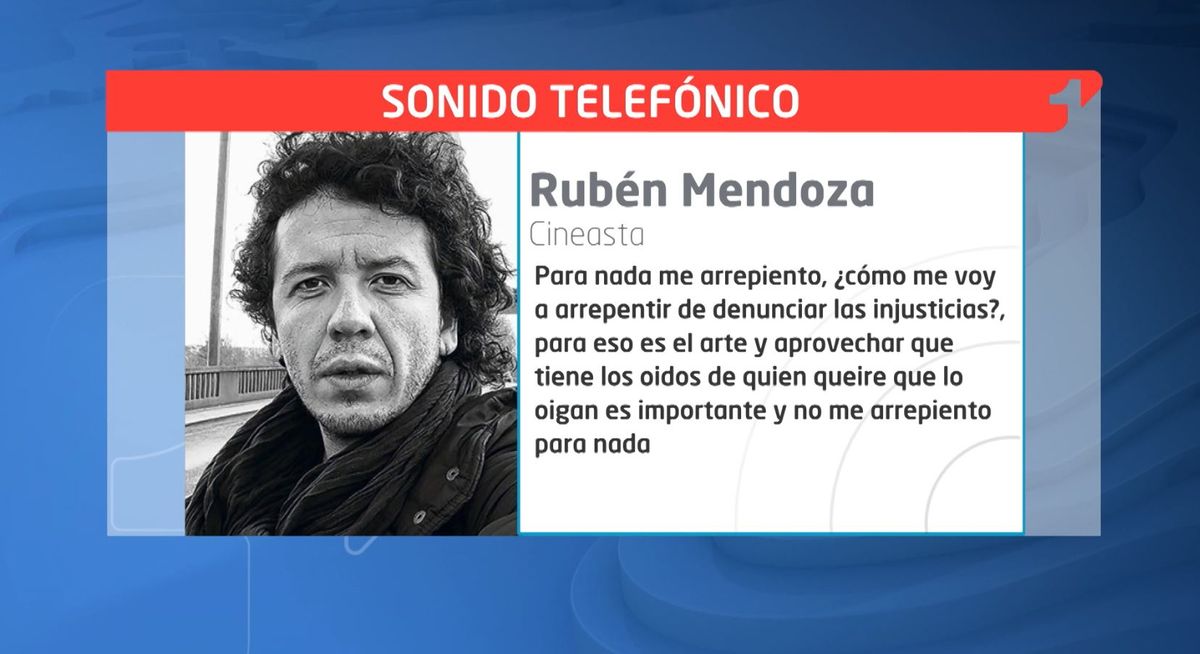 El cineasta Rubén Mendoza mantiene su posición frente al Gobierno