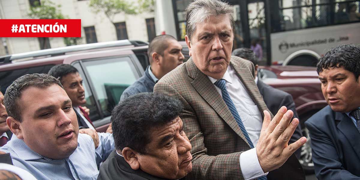 Expresidente peruano Alan García se dispara al ser detenido por caso Odebrecht