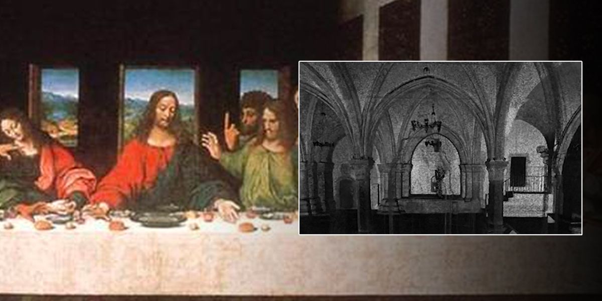 Así se veía el sitio donde tuvo lugar la última cena de Jesús con sus discípulos