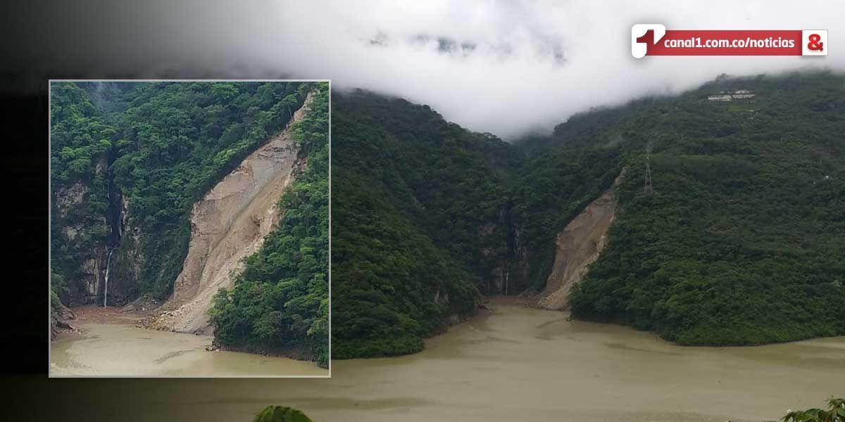 Deslizamiento aguas arriba de Hidroituango                                              