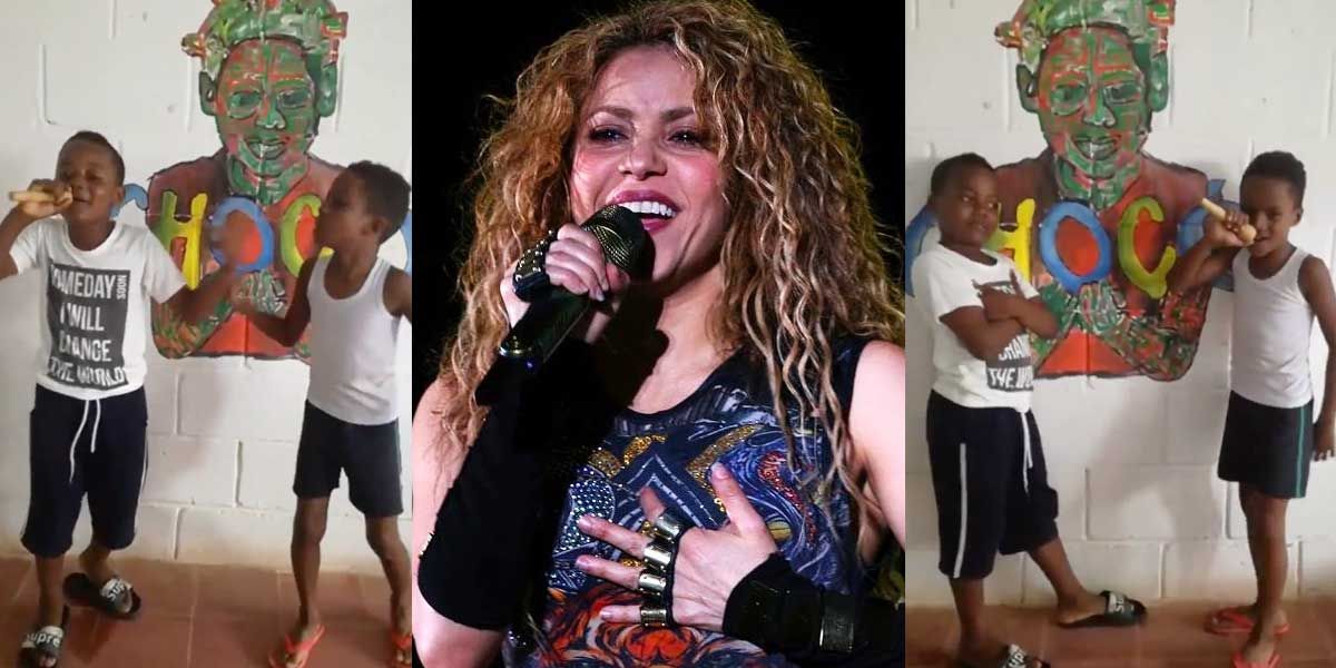 Con rap, dos estudiantes del colegio de Shakira en Chocó enamoraron a la artista