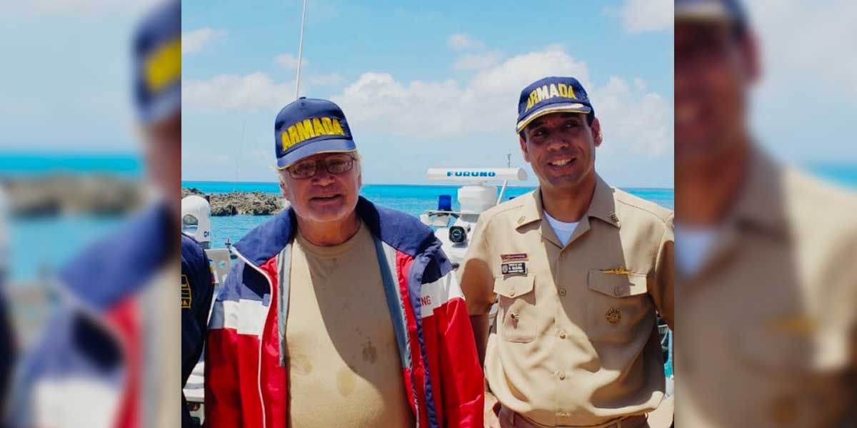 Armada Nacional rescata a ciudadano español en el mar Caribe
