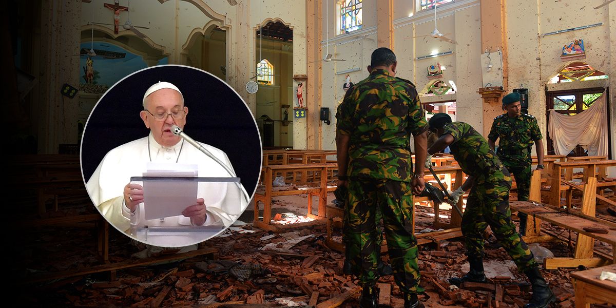 El papa reza por las víctimas de ‘violencia injustificable’ de Sri Lanka