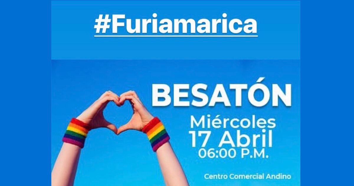 ‘Besatón’ en Centro Andino contra la discriminación