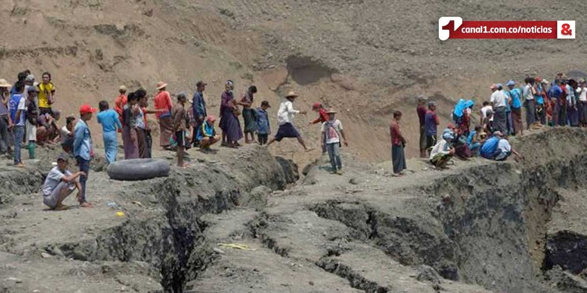 Alud de tierra deja 54 muertos en mina de jade en Birmania