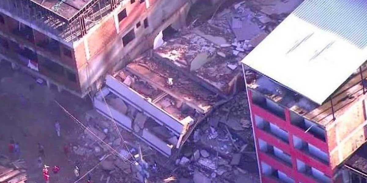 Derrumbe de edificios en favela deja dos muertos en Río de Janeiro