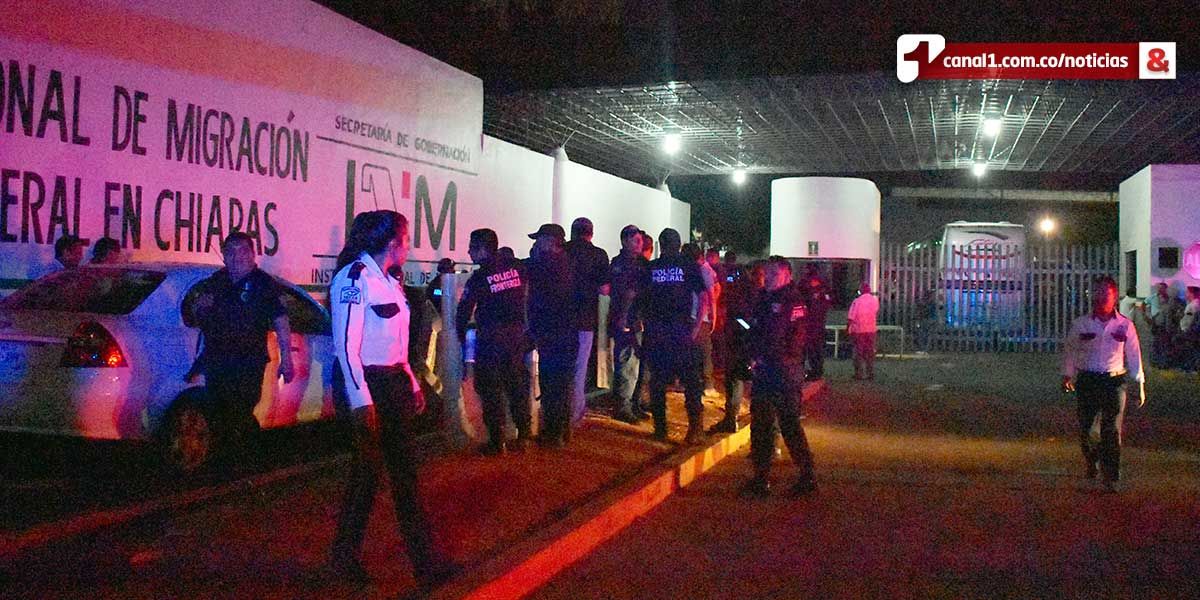 Al menos 1300 migrantes se fugan de estación migratoria del sur de México