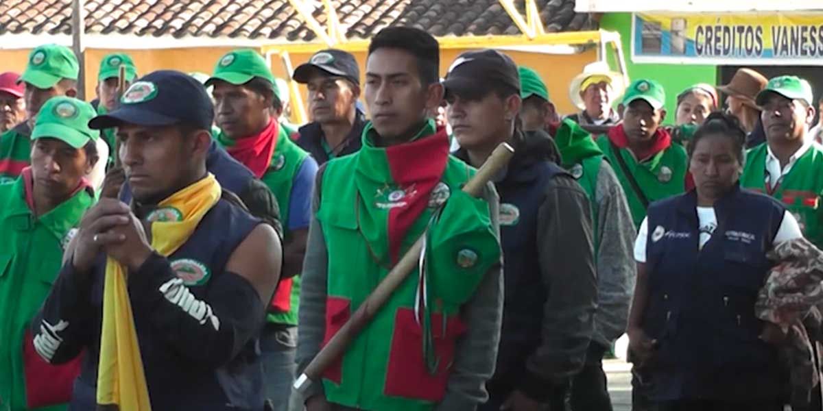 17.000 guardias indígenas garantizan la seguridad en Caldono, Cauca