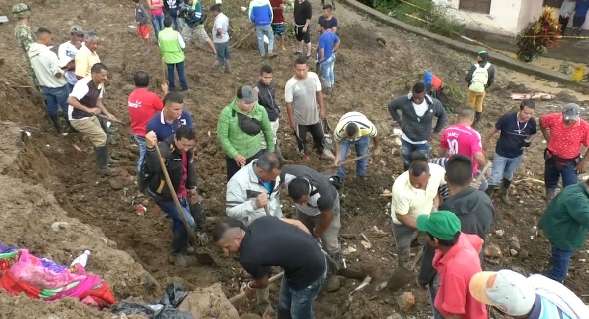 Al menos 17 personas murieron en un derrumbe en Rosas, Cauca