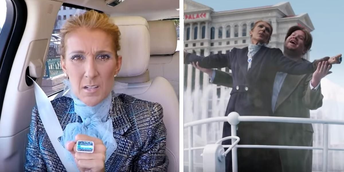Celine Dion sorprende con canción infantil y lanza versión de ‘Titanic’ con James Corden