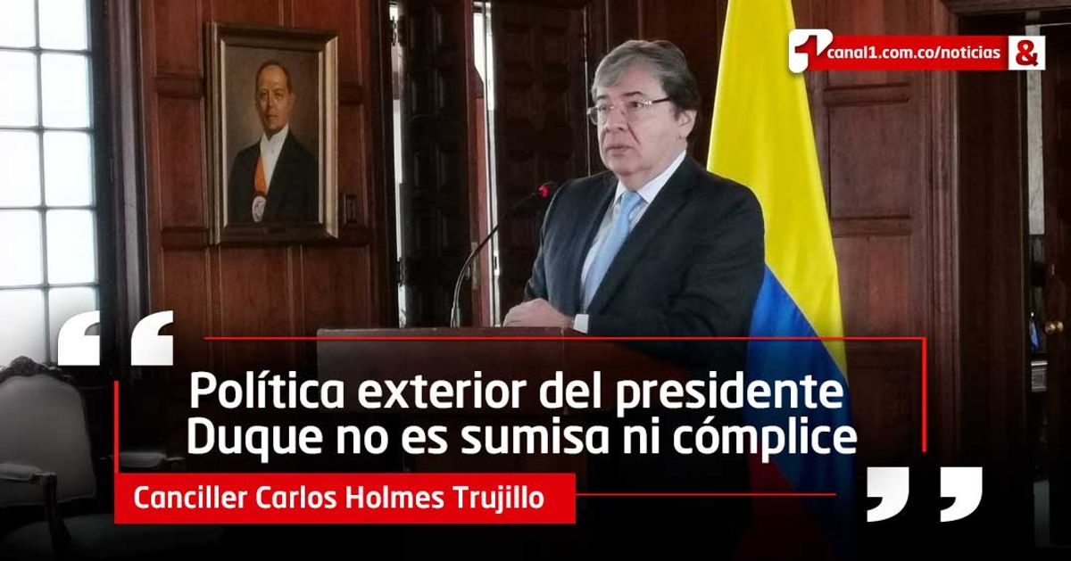 Canciller Trujillo responde a pronunciamiento del expresidente César Gaviria