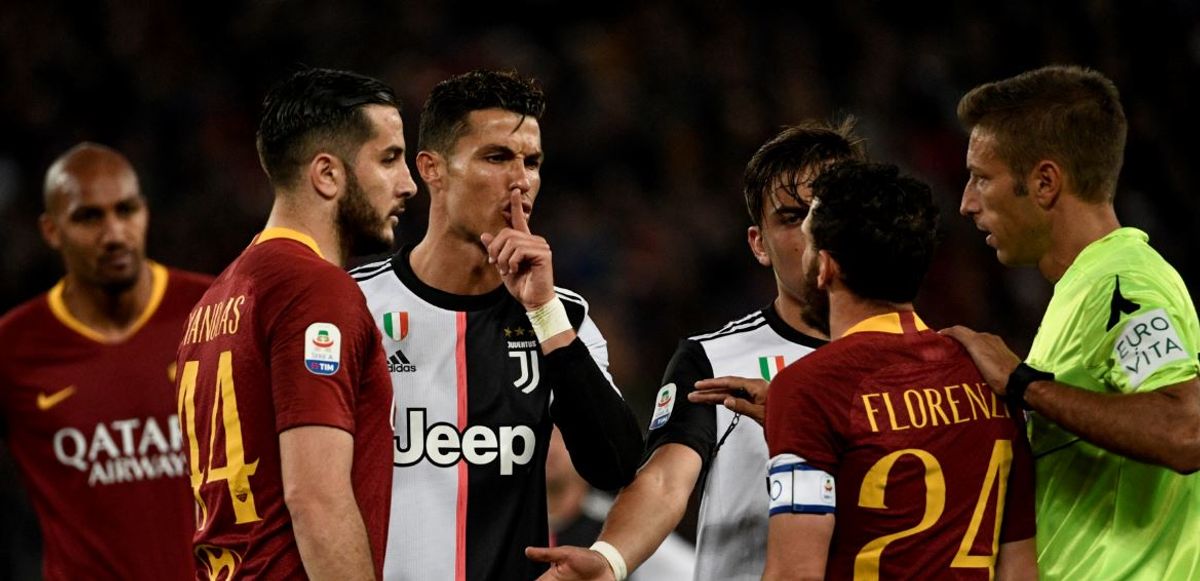 (Video) Ronaldo se burló de Florenzi por su estatura y el italiano le respondió con un golazo