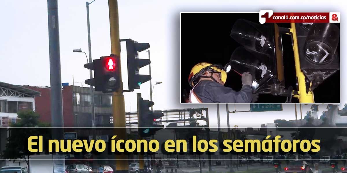¿Conoce y sabe qué significa el nuevo ícono en más de 500 semáforos en Bogotá?