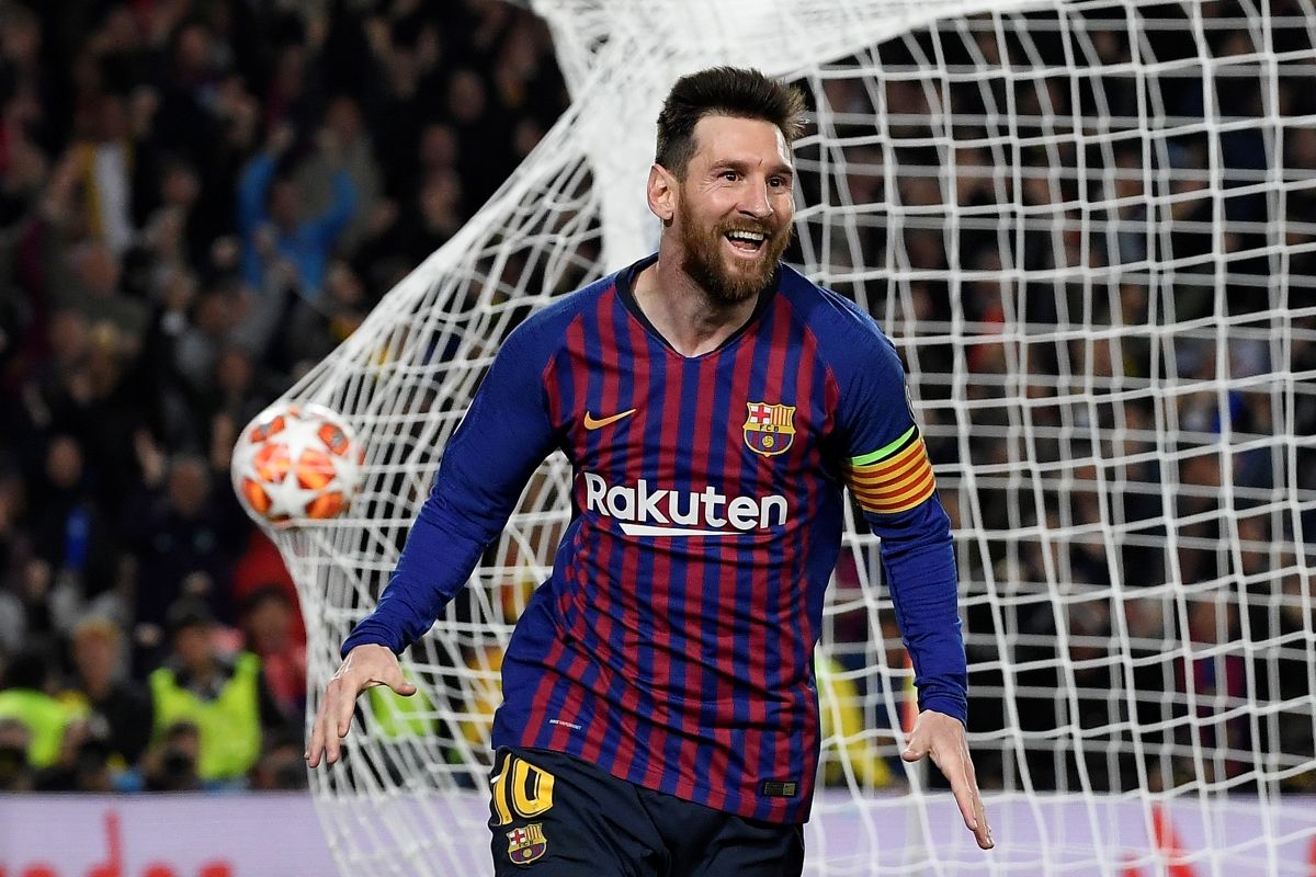 Doblete de golazos de Messi en goleada del Barcelona al Liverpool